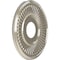 Ekena Millwork Berkshire PVC Medallion (Canopies up to 5 3/4"), 13"OD x 3 1/2"ID x 3/4"P, Bright Coat Chrome CMP13BEBCR - alternate 2